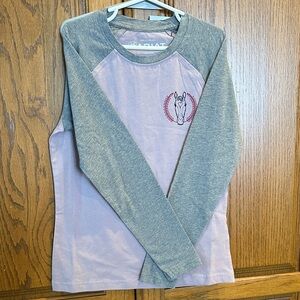 Ariat equestrian horse girl long sleeve tee